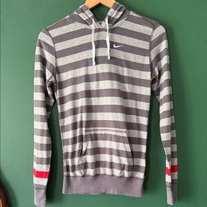 Nike Women's XS Shades of Grey Long Sleeve Tee with Hood Activewear Athleisure